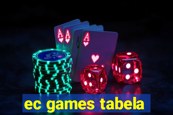 ec games tabela